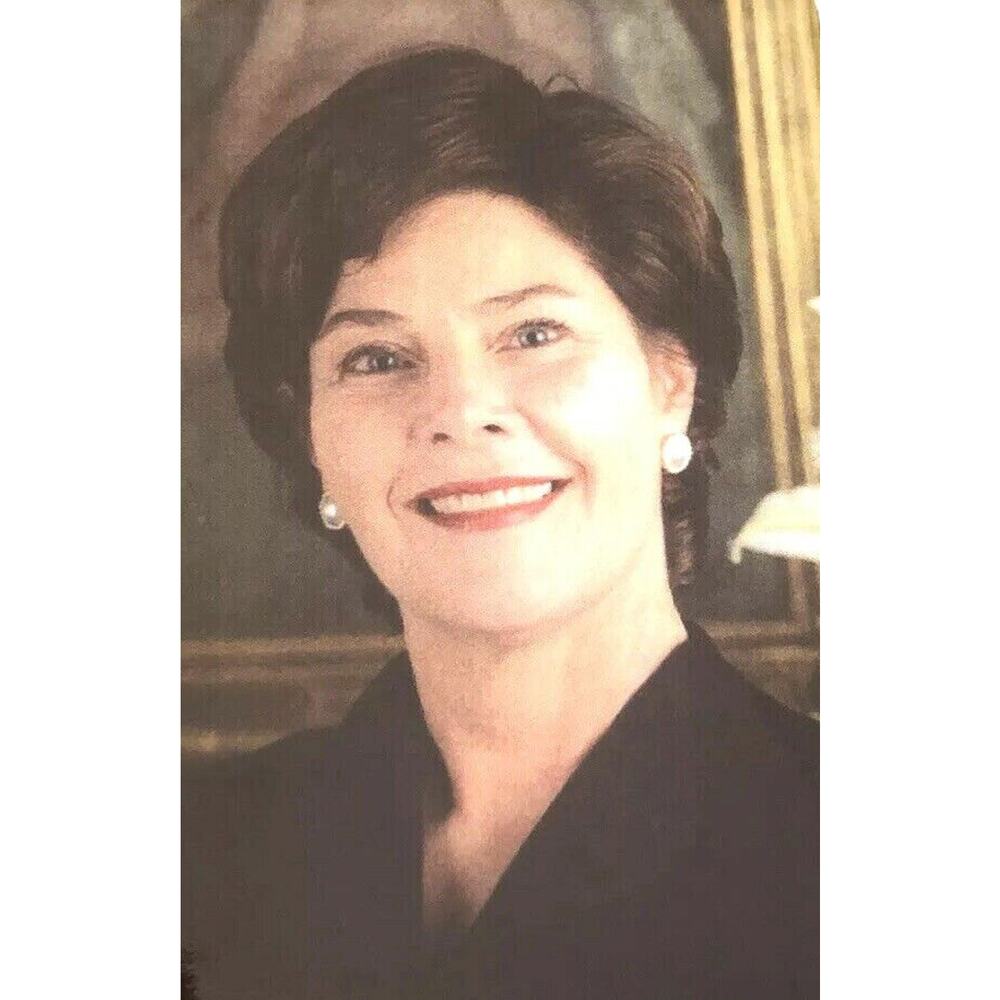 Laura‎ Bush Pearl Earring Photograph Magnet 3" x 2"